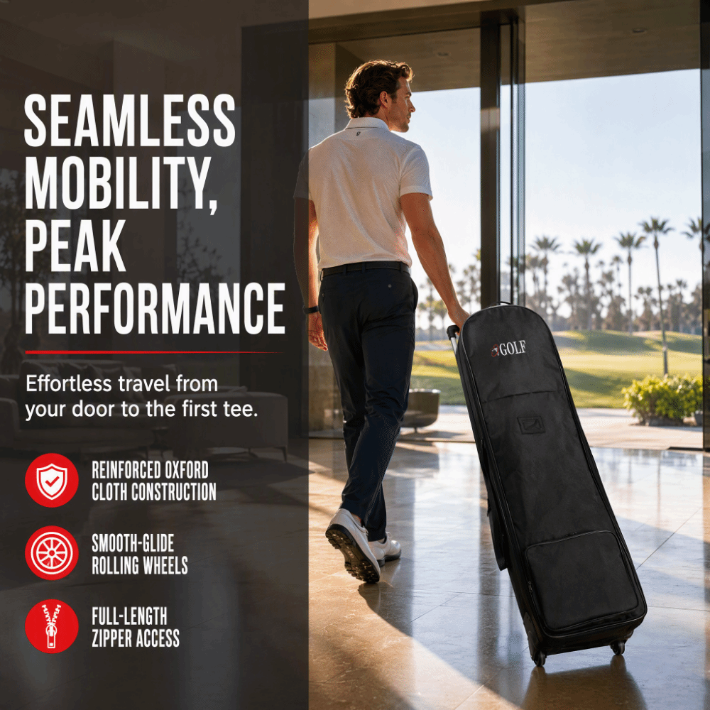 Black Golf Travel Bag Foldable - Foldable Rolling Luggage Bag ulasan dan harga