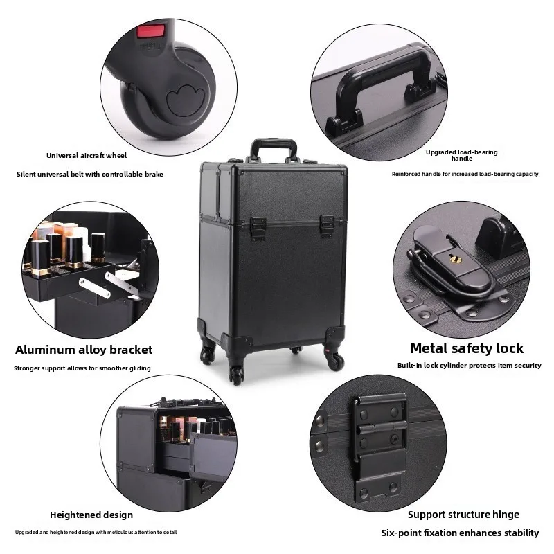 Rolling Cosmetic Luggage Organ - Luggage ulasan dan harga