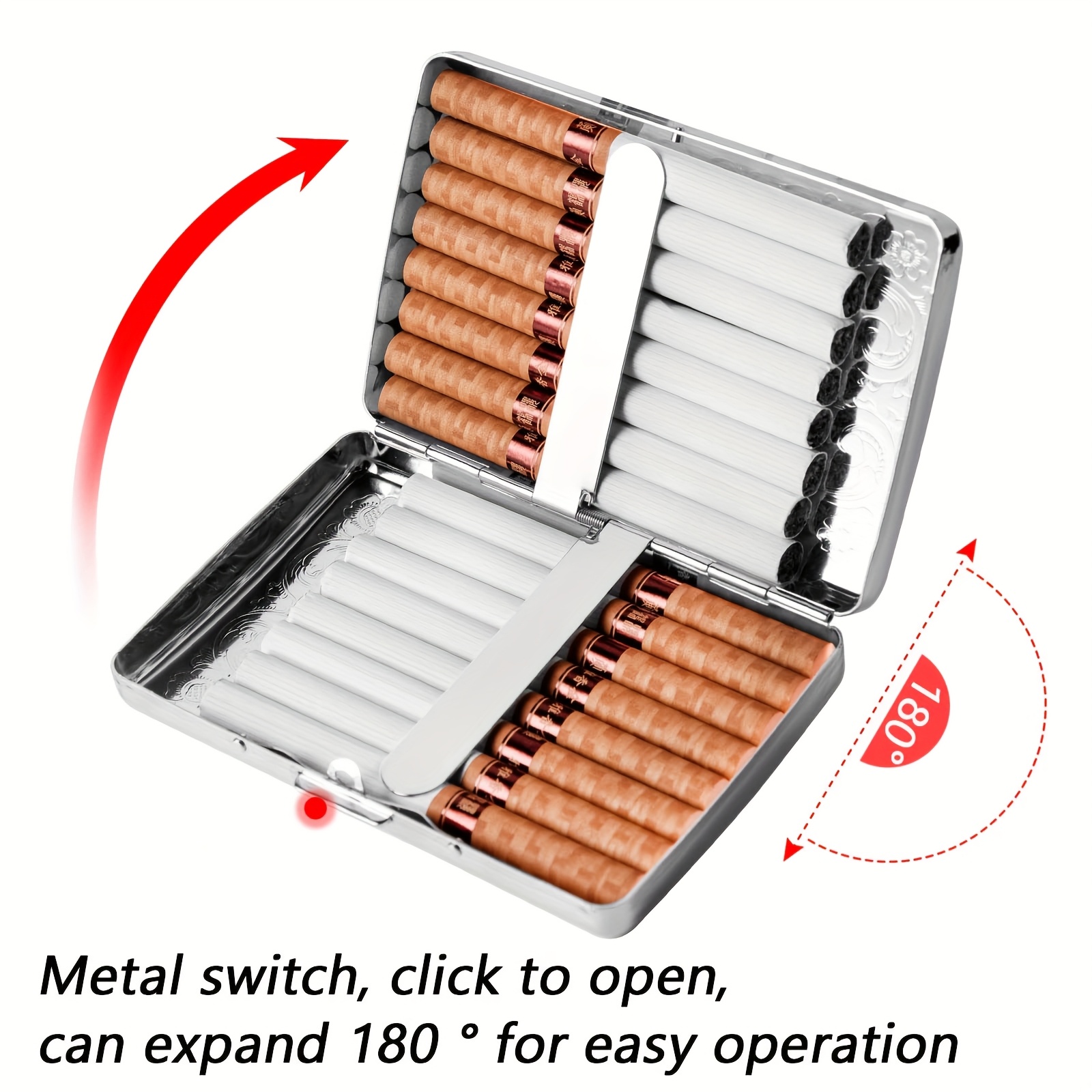 Vintage Metal Cigarette Case - - Wallets ulasan dan harga